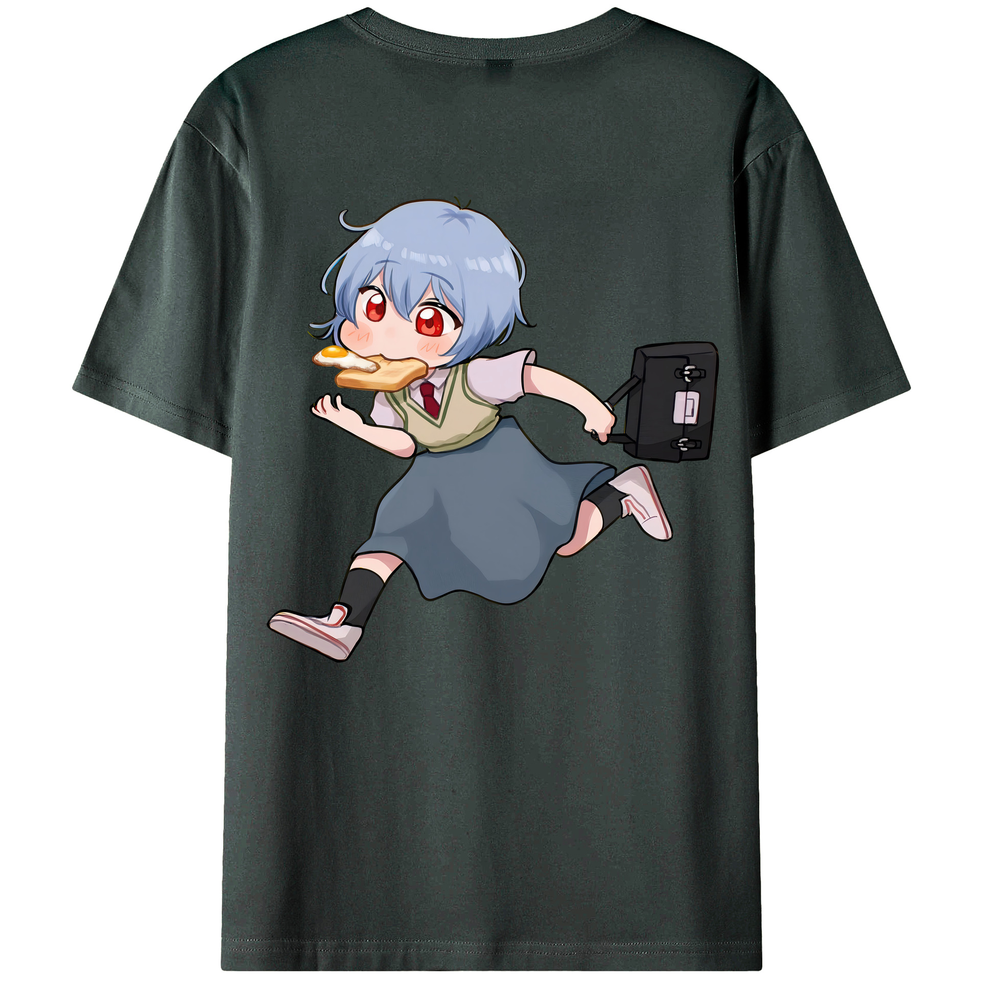 （画像用） EVA 新世紀エヴァンゲリオン 綿100％ メンズ半袖Tシャツ（バックプリント） 通気性